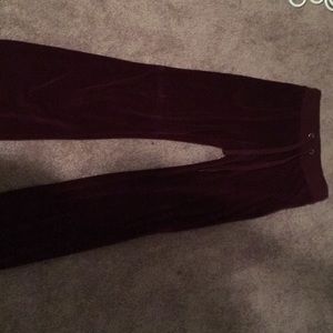 Burgundy areopostale sweatpants